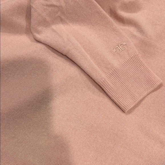 Tory Burch * 100% Cashmere * Soft Pink/Blush * Long Sleeve Sweater Size Small - Picture 13 of 13